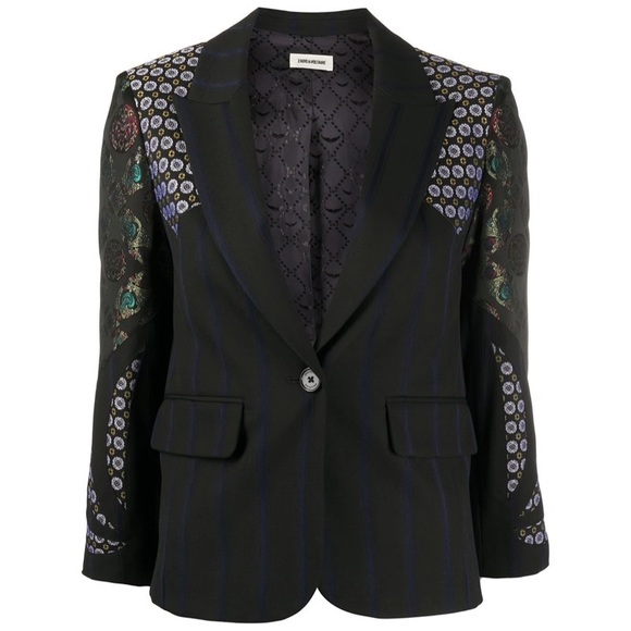 Zadig & Voltaire Valdy Mix Patch Jacket EU 34 - Picture 6 of 10